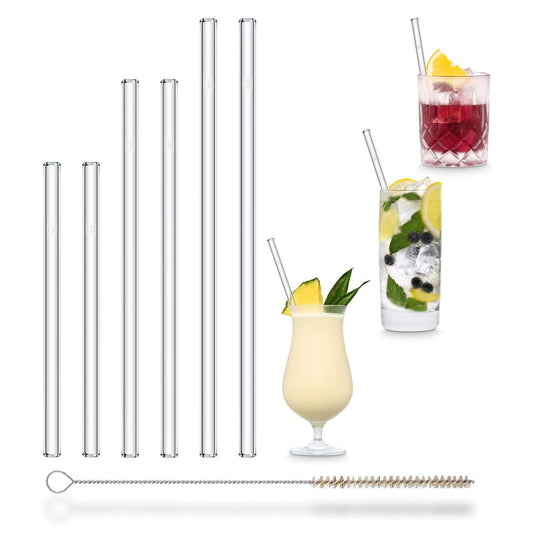Nachhaltig und elegant trinken mit Glasstrohhalmen