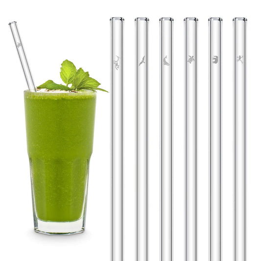 Earth Day Edition Glasstrohhalme Nachhaltiger Trinkgenuss erleben