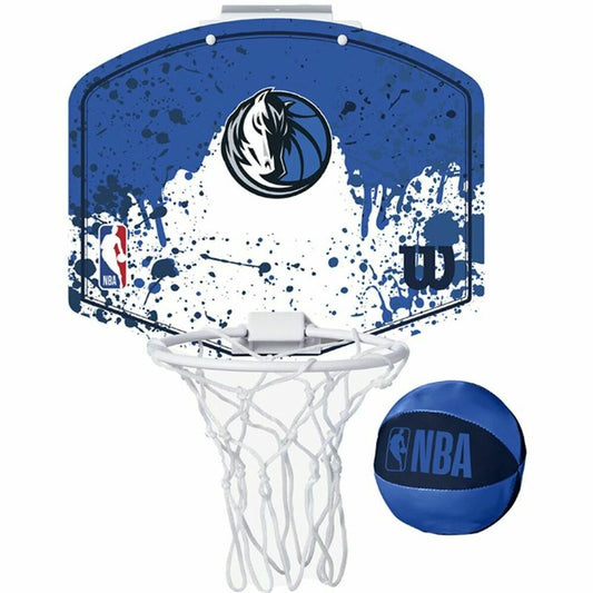 Basketballkorb Wilson Dallas Mavericks Mini Blau-Sport und Außenbereich, Basketball-Wilson-Ciniskitchen
