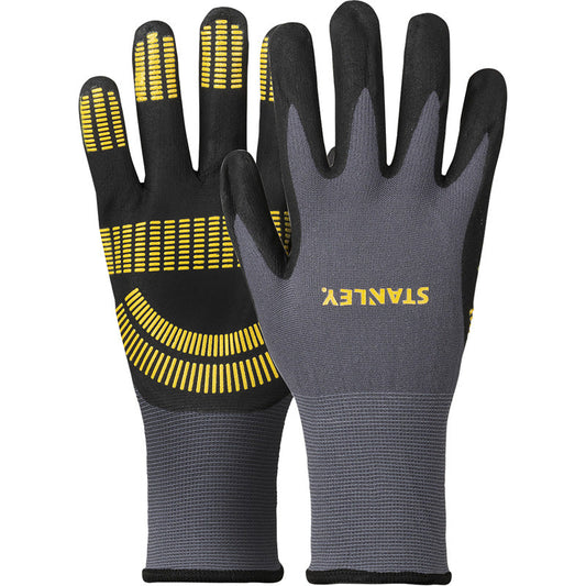 Stanley Arbeitshandschuh M – Nitrilbeschichtet, atmungsaktiv & leicht