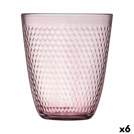 Trinkglas Luminarc Pampille Rosa Glas 310 ml (6 Stück)-Haus & Küche, Besteck, Geschirr und Glaswaren-Luminarc-Ciniskitchen