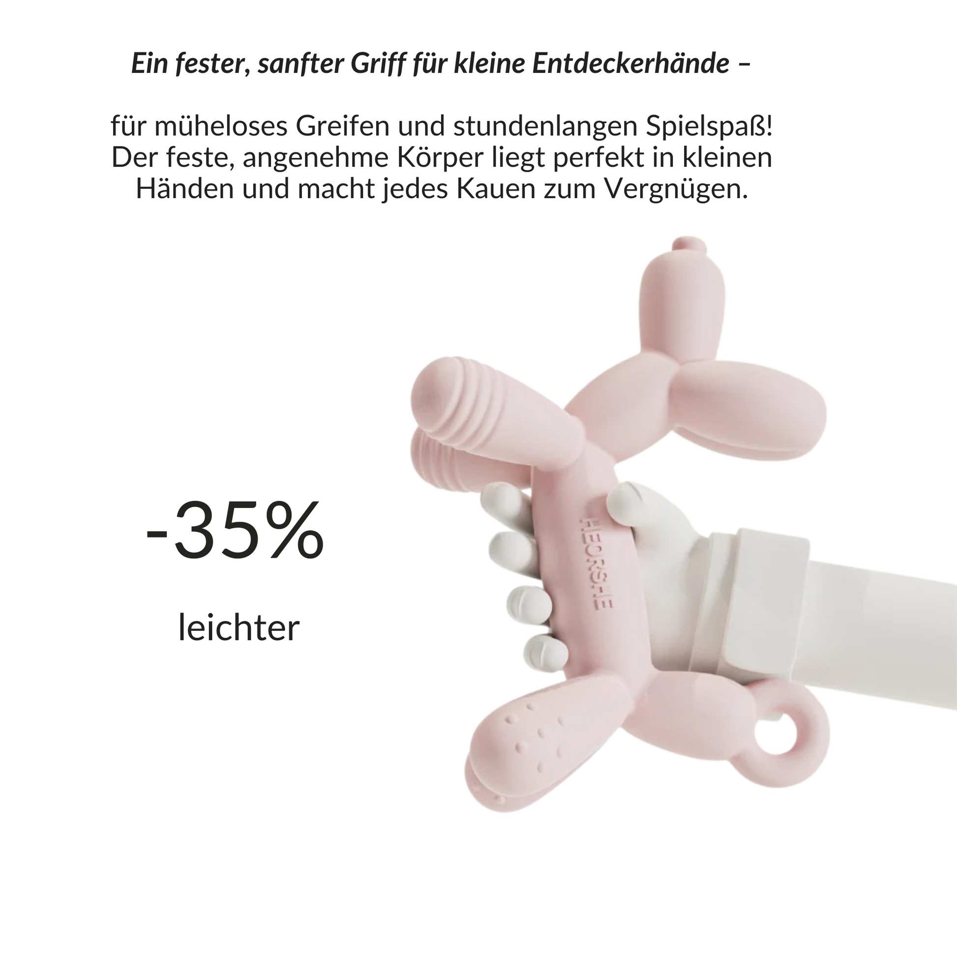 Sicherer und weicher Beißring für entspannte Zahnungszeit