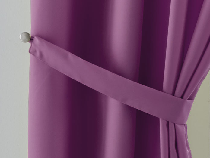 2er Set Vorhänge Blickdicht Gardinen Matt Lichtdurchlässig »PALERMO« mit Ösen und Raffhalter Dekoschal 10000265-2-gardinenbox.de