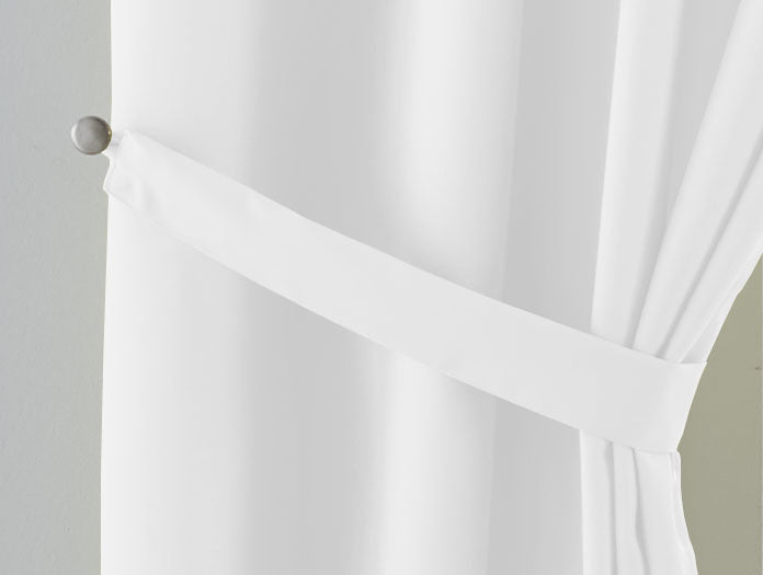 2er Set Vorhänge Blickdicht Gardinen Matt Lichtdurchlässig »PALERMO« mit Ösen und Raffhalter Dekoschal 10000265-2-gardinenbox.de