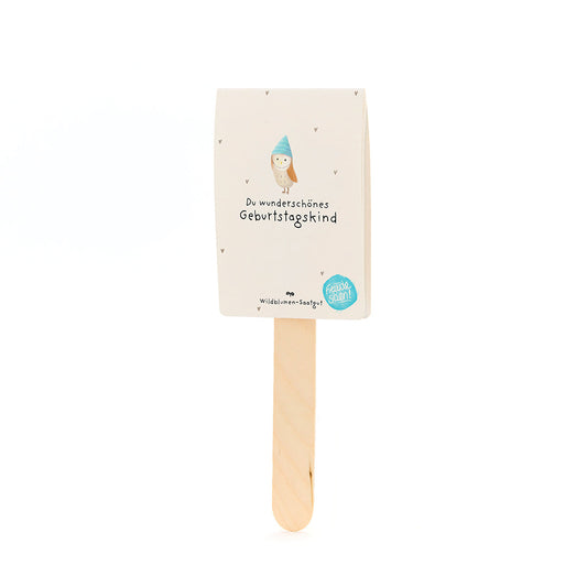 Saatgruß Geburtstagskarte mit Blumen zum Einpflanzen und Persönlicher Gruß-Die Stadtgärtner