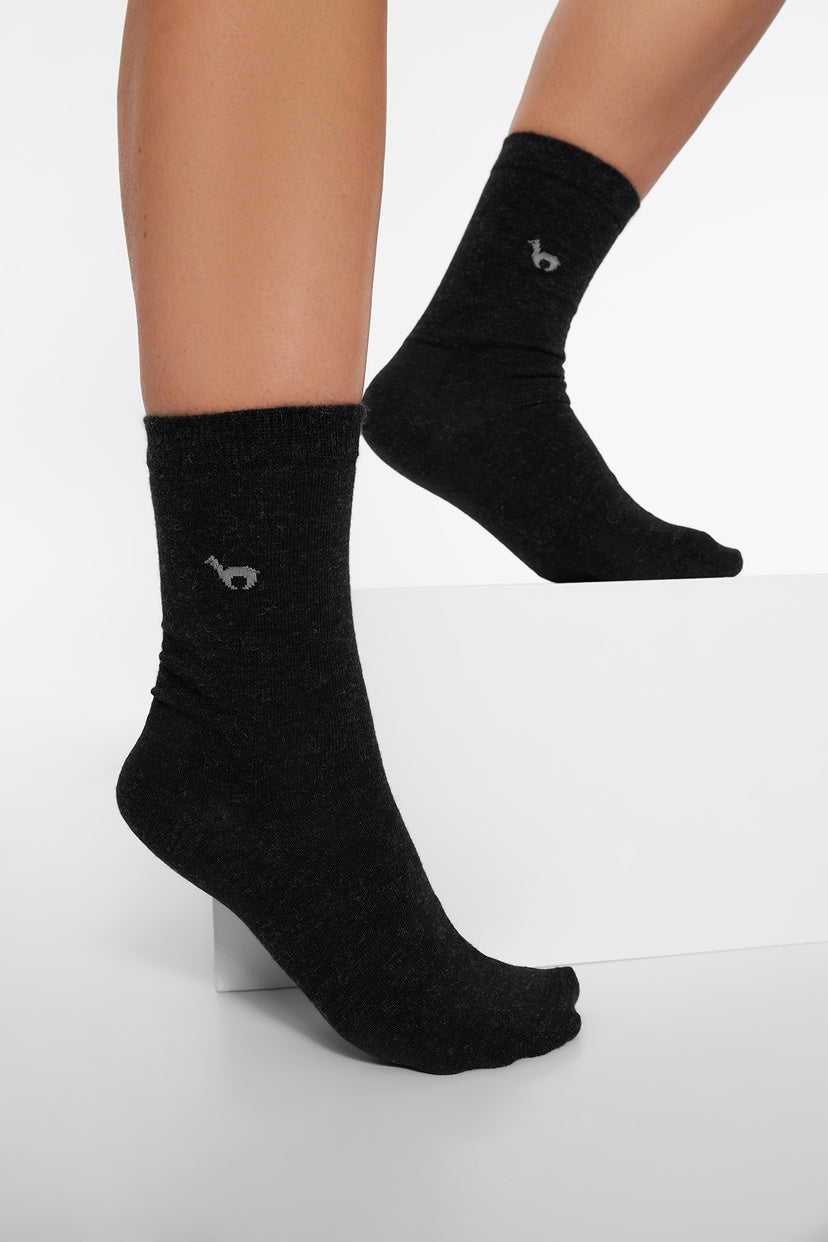 Apu Kuntur Alpaka Business Premium Socken aus Baby Alpaka und Baumwolle-Verdancia