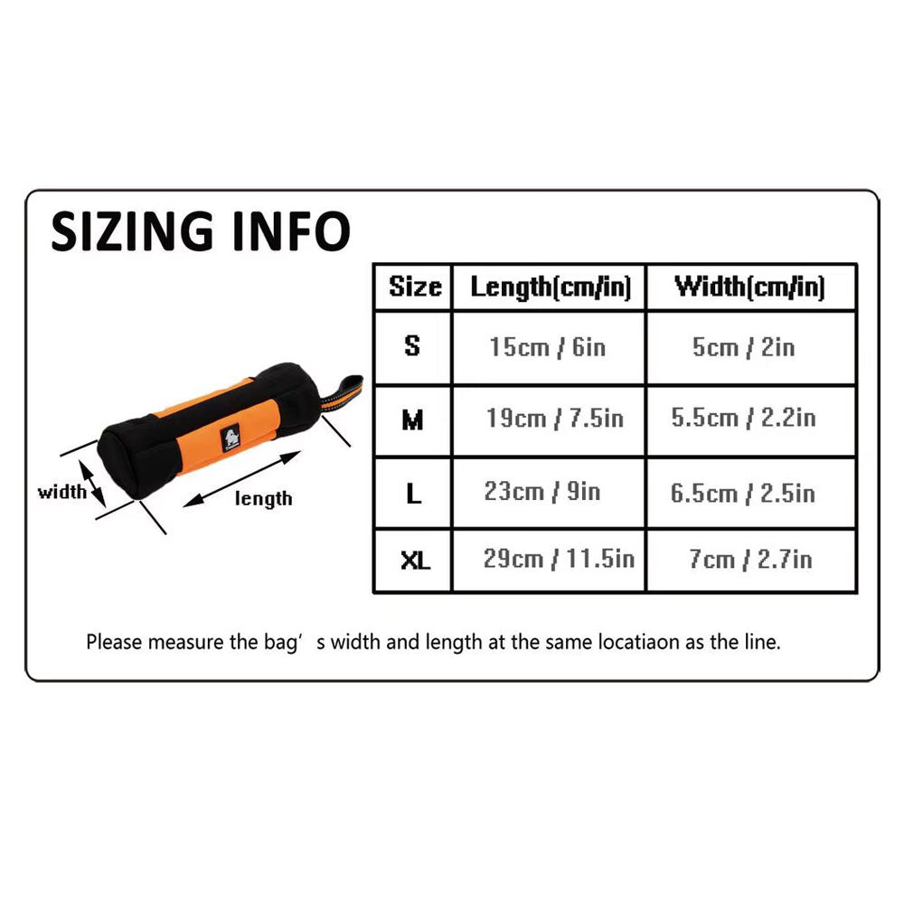 Truelove Leckerli-Beutel Snack Dummy Neongelb – S bis XL, Reißverschluss, robust
