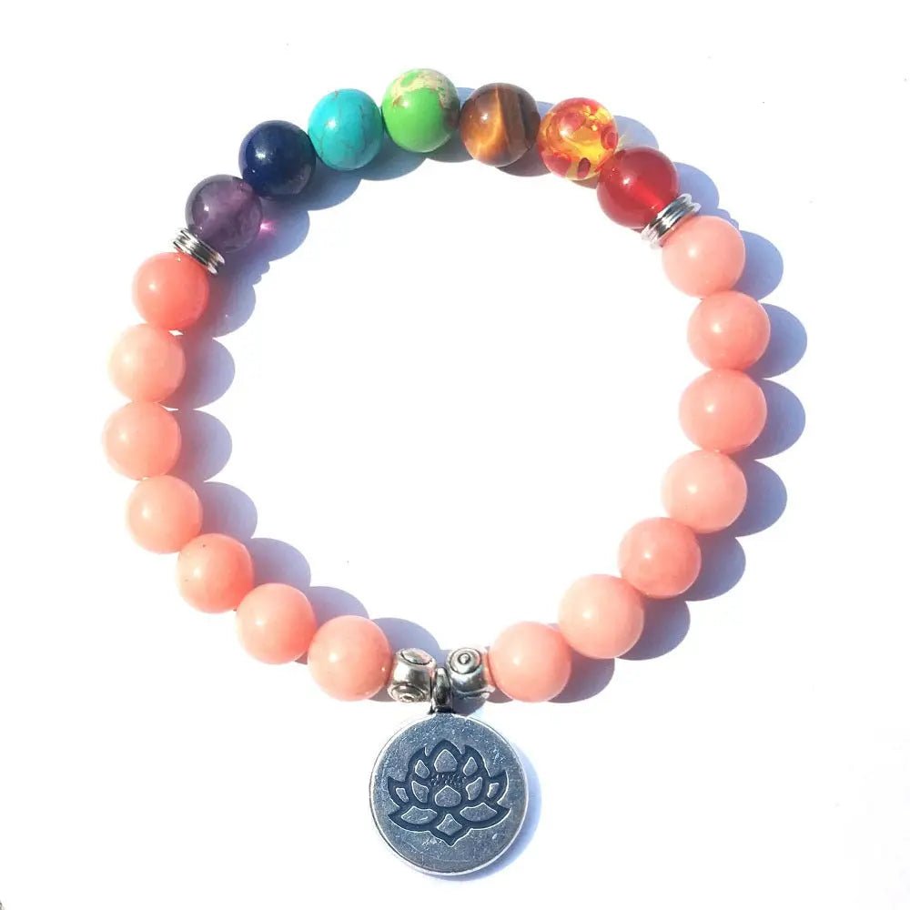 Lotus Yoga Armband Agate Unisex Schmuck und Strahlenschutz-Motionshop