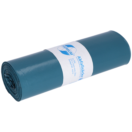 Reißfeste Müllsäcke 70 Liter aus Recycling LDPE transparent 575 x 1000 x 0,06 mm-Altruan