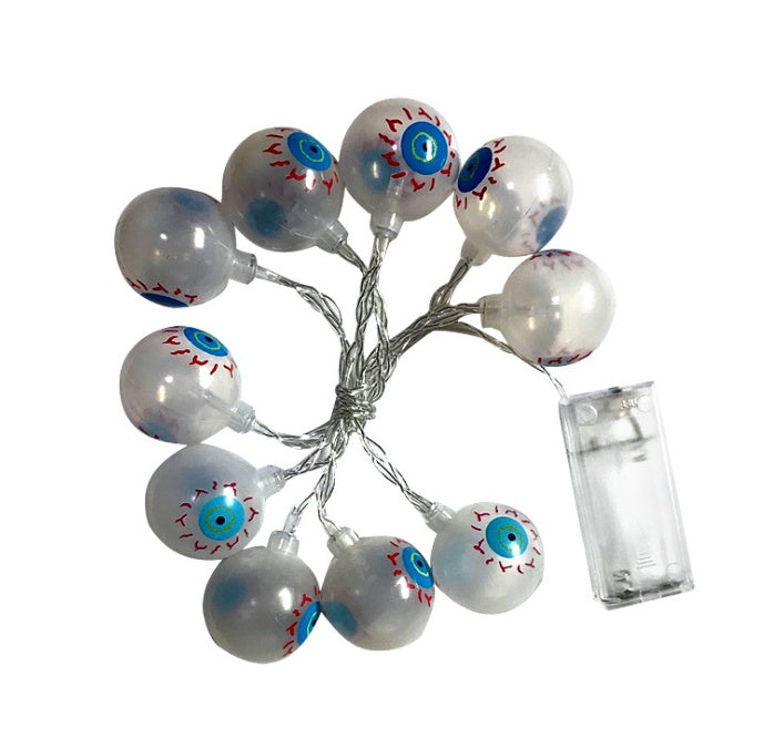 Halloween Deko Kürbis Lichterkette LED Laterne lang