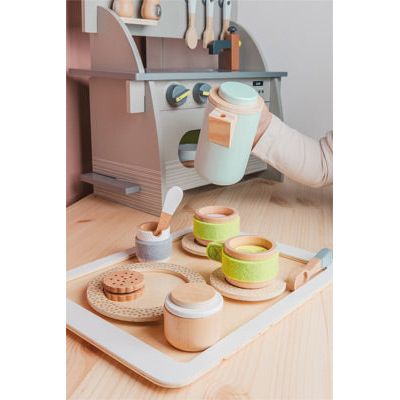 small foot Kaffee- & Teeset personalisierbar – Holzspielset ab 2 Jahren