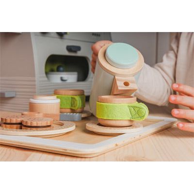 small foot Kaffee- & Teeset personalisierbar – Holzspielset ab 2 Jahren