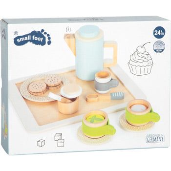 small foot Kaffee- & Teeset personalisierbar – Holzspielset ab 2 Jahren