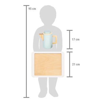 small foot Kaffee- & Teeset personalisierbar – Holzspielset ab 2 Jahren
