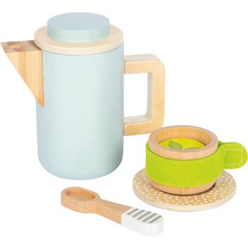 small foot Kaffee- & Teeset personalisierbar – Holzspielset ab 2 Jahren
