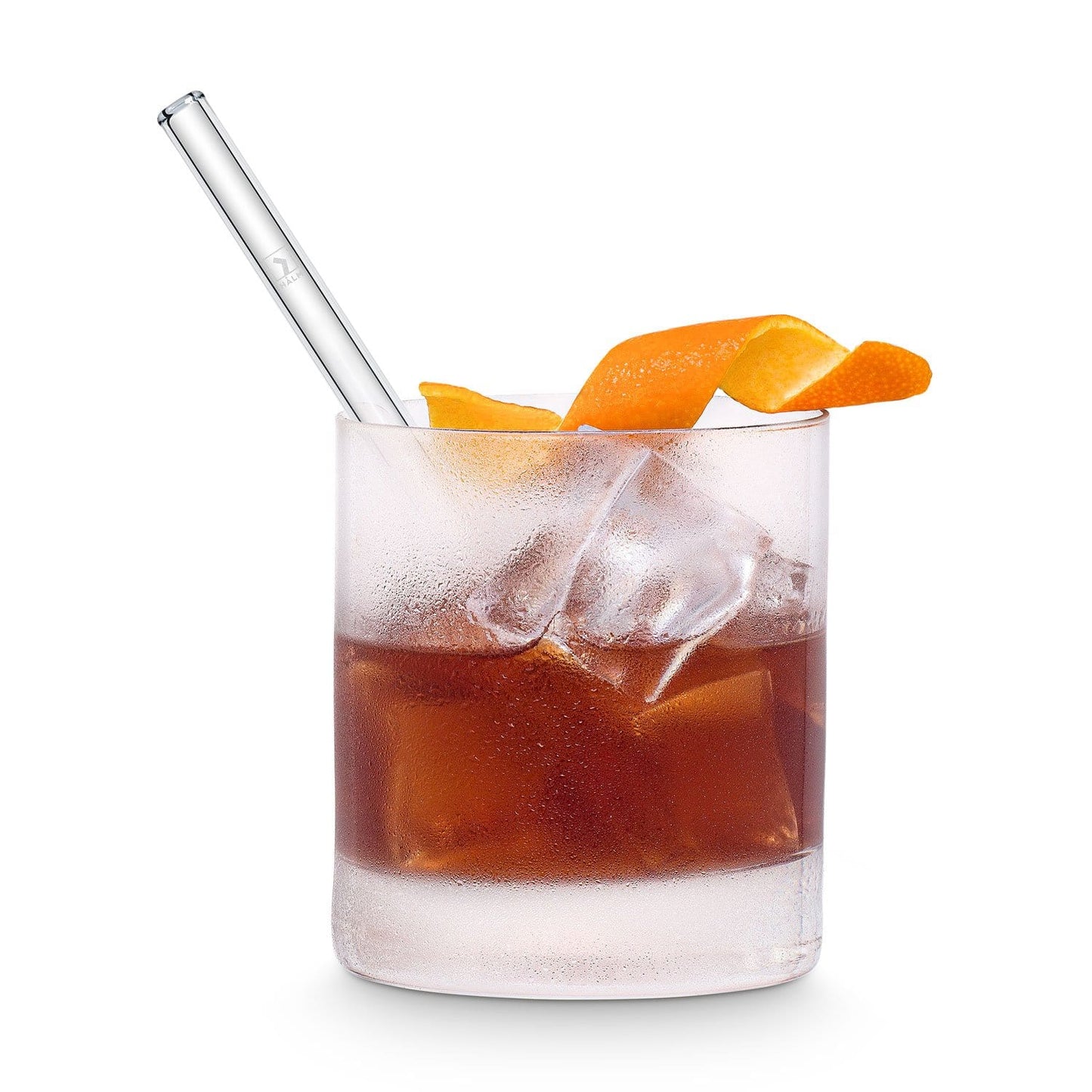 Cocktailbuch mit 15 klassischen Rezepten für Drinks mit Glasstrohhalm