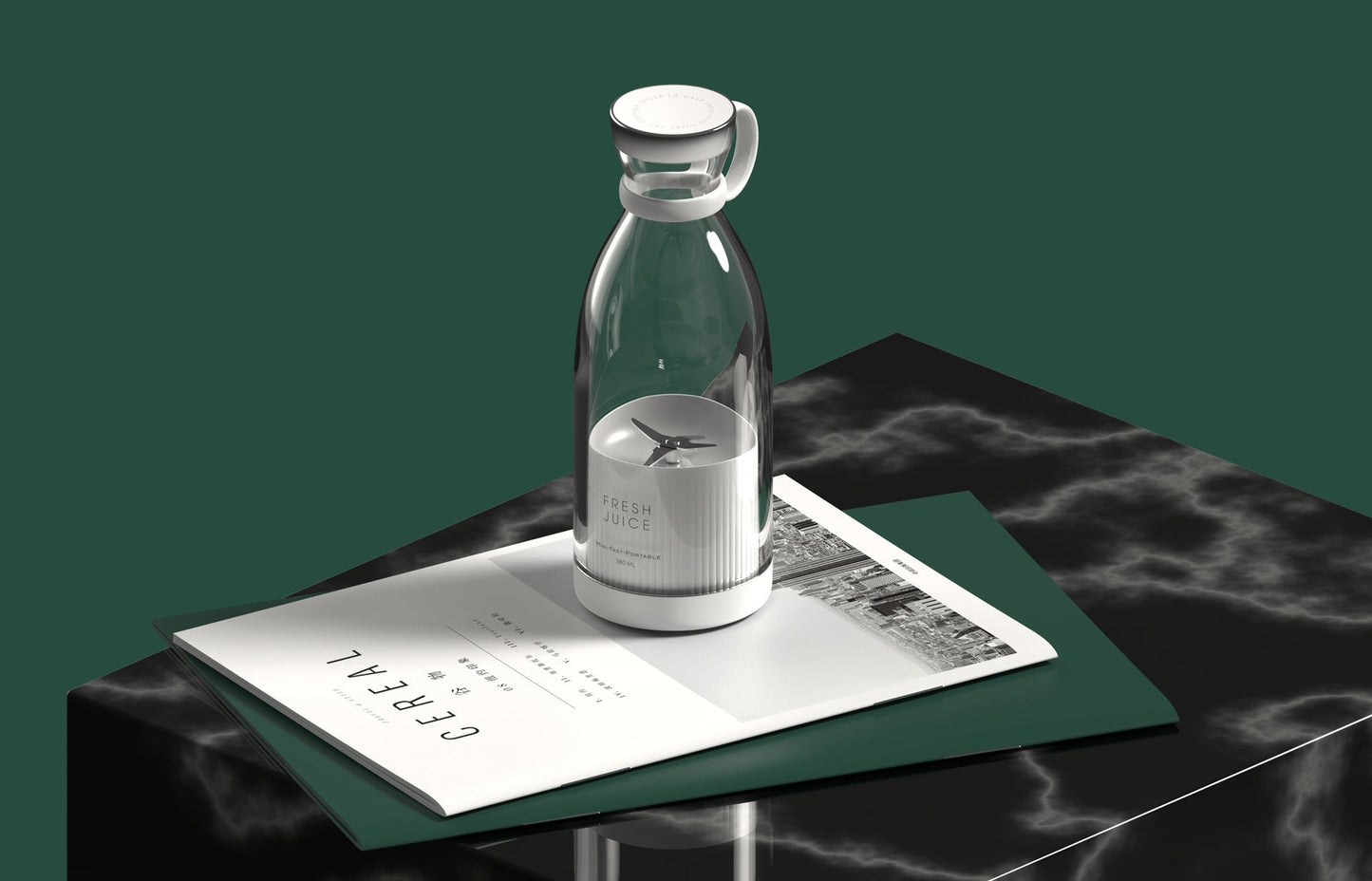 Elektrischer 350ml Tragbarer Smoothie Mixer USB Wiederaufladbar