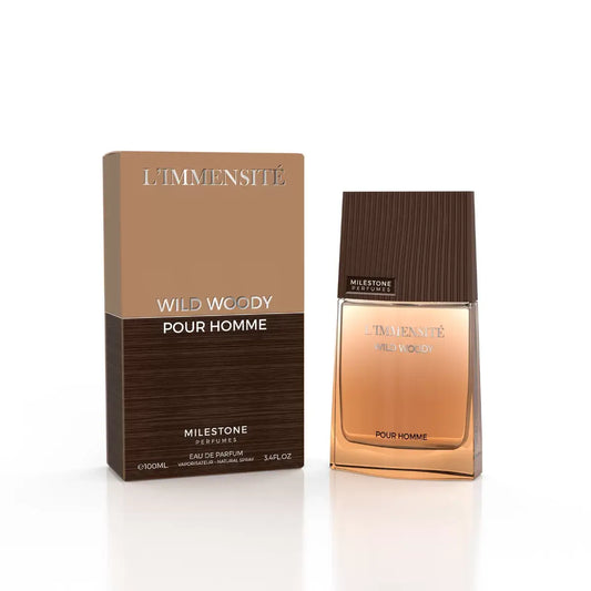 Milestone L'immensite Wild Woody Pour Homme Eau de Parfum 100 ml-BEAUTY PLATZ
