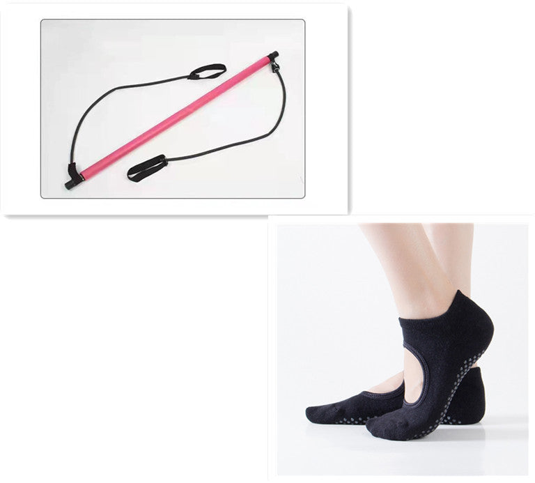 Stretching Pilates Stick für effizientes Home Stretch Training