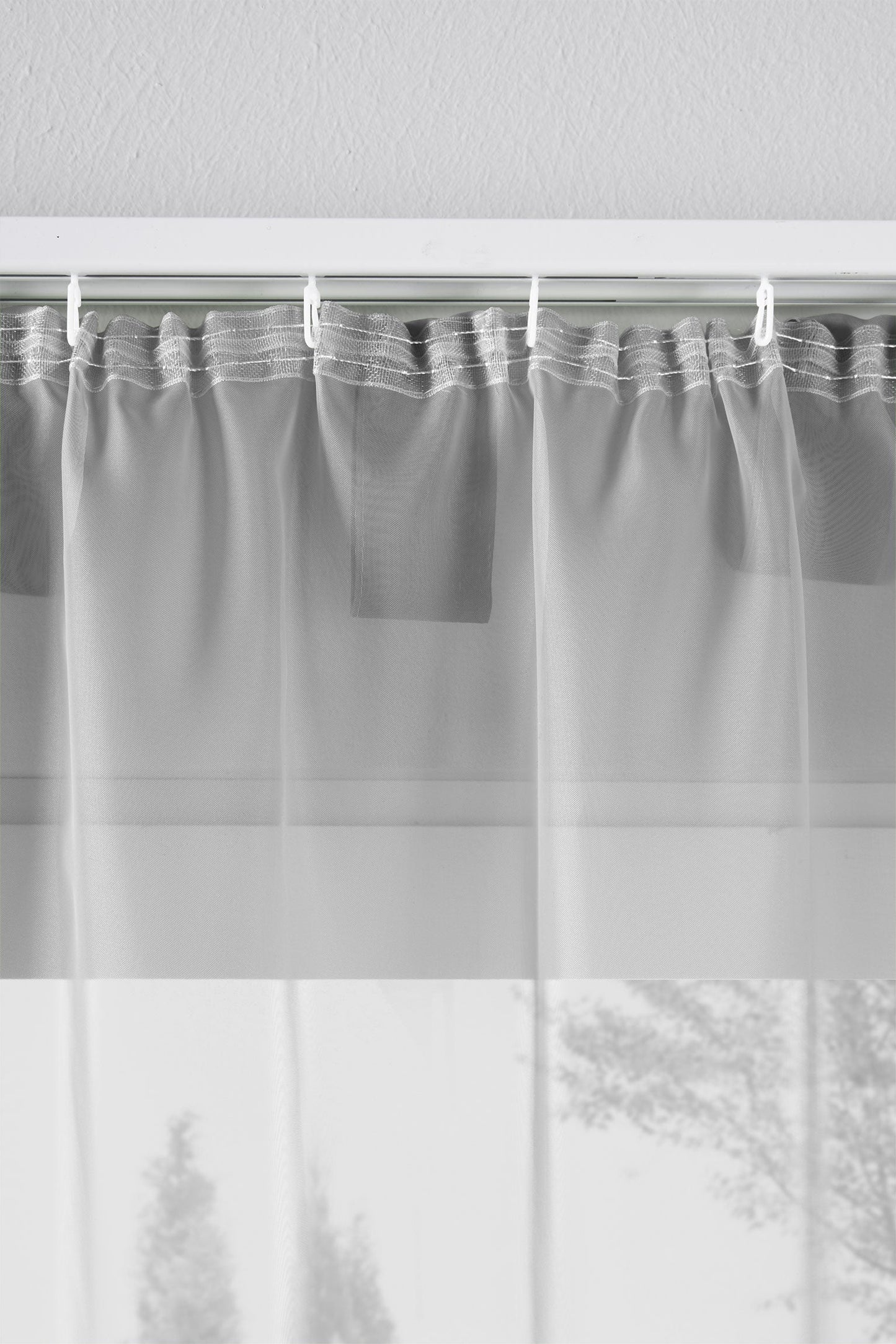 1er-Pack Gardine Transparent Vorhang Wohnzimmer Voile Schlaufenschal 202076-gardinenbox.de