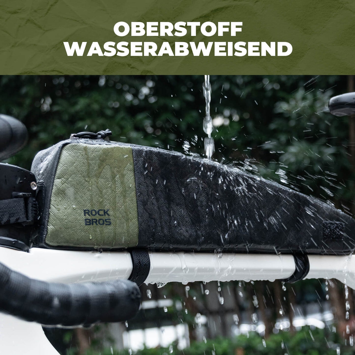 2-in-1 Oberrohrtasche Wasserabweisend mit Schultergurt 0,9L