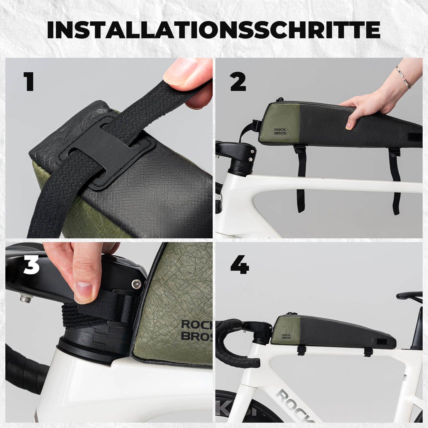 2-in-1 Oberrohrtasche Wasserabweisend mit Schultergurt 0,9L