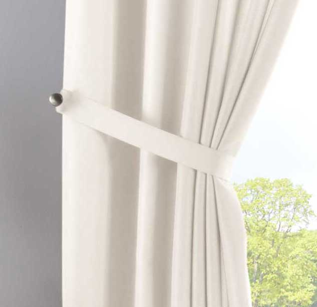 Vorhang Verdeckte Schlaufen Cationic »JENA« Blickdicht Leinen Optik Gardine Meliert Gardinenband mit Raffhalter 2019037-gardinenbox.de