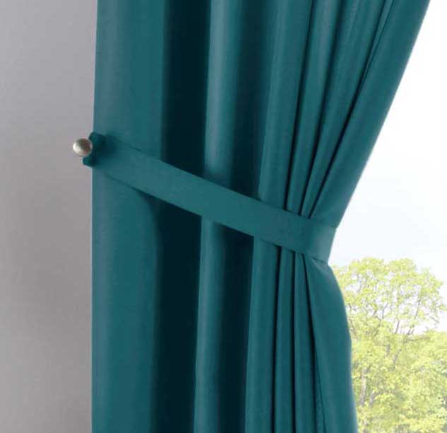 Vorhang Verdeckte Schlaufen Cationic »JENA« Blickdicht Leinen Optik Gardine Meliert Gardinenband mit Raffhalter 2019037-gardinenbox.de