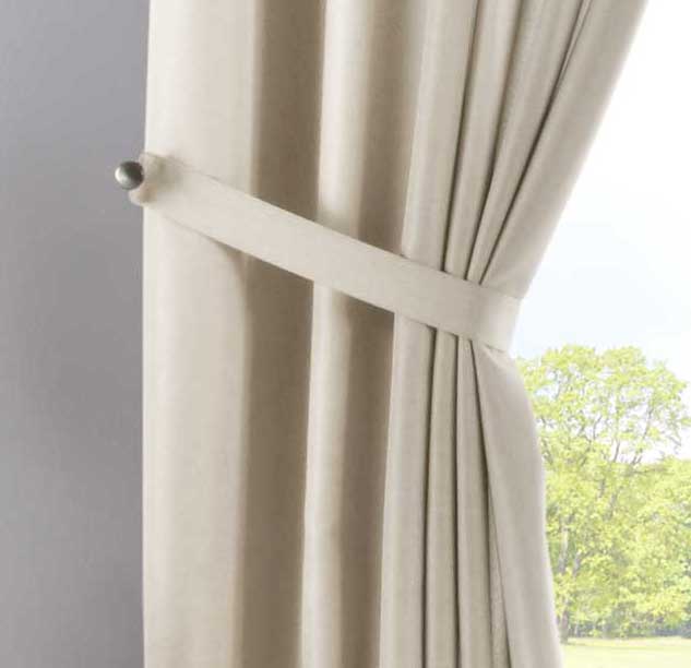 2er Set Vorhänge Verdeckte Schlaufen Cationic »JENA« Blickdicht Leinen Optik Gardinen Meliert Gardinenband mit Raffhalter 2019037-2-gardinenbox.de