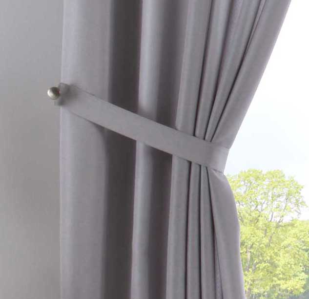 Vorhang Verdeckte Schlaufen Cationic »JENA« Blickdicht Leinen Optik Gardine Meliert Gardinenband mit Raffhalter 2019037-gardinenbox.de