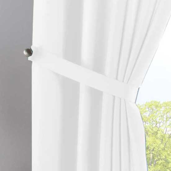 2er Set Vorhänge Verdeckte Schlaufen Cationic »JENA« Blickdicht Leinen Optik Gardinen Meliert Gardinenband mit Raffhalter 2019037-2-gardinenbox.de