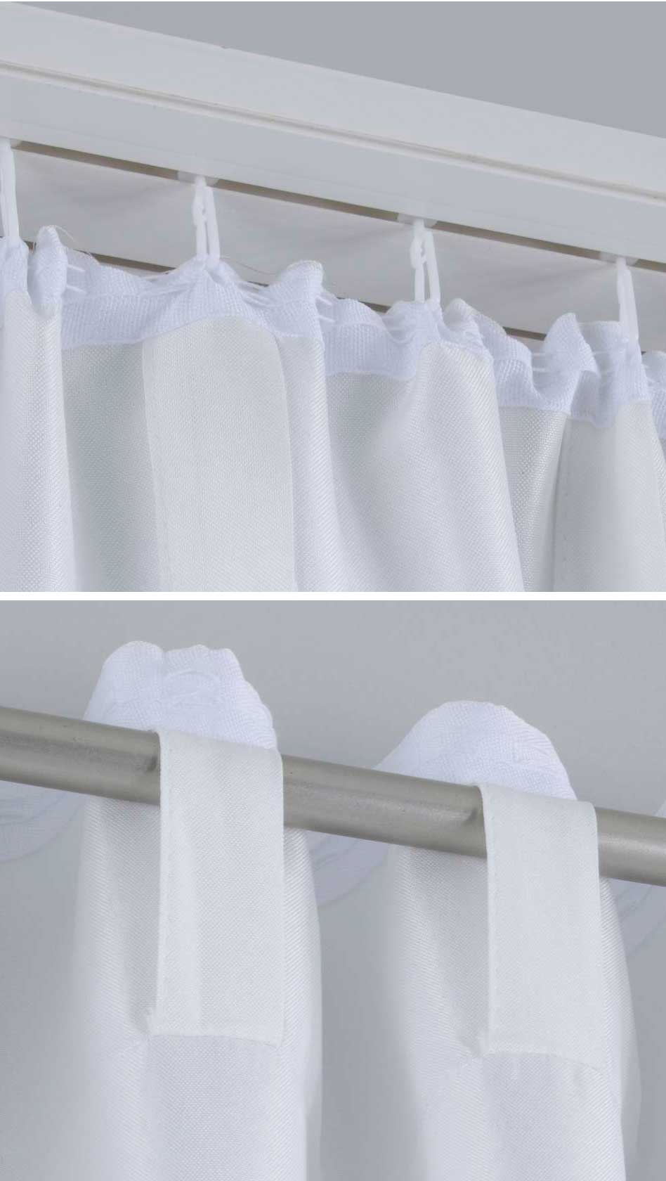 2er Set Vorhänge Verdeckte Schlaufen Cationic »JENA« Blickdicht Leinen Optik Gardinen Meliert Gardinenband mit Raffhalter 2019037-2-gardinenbox.de