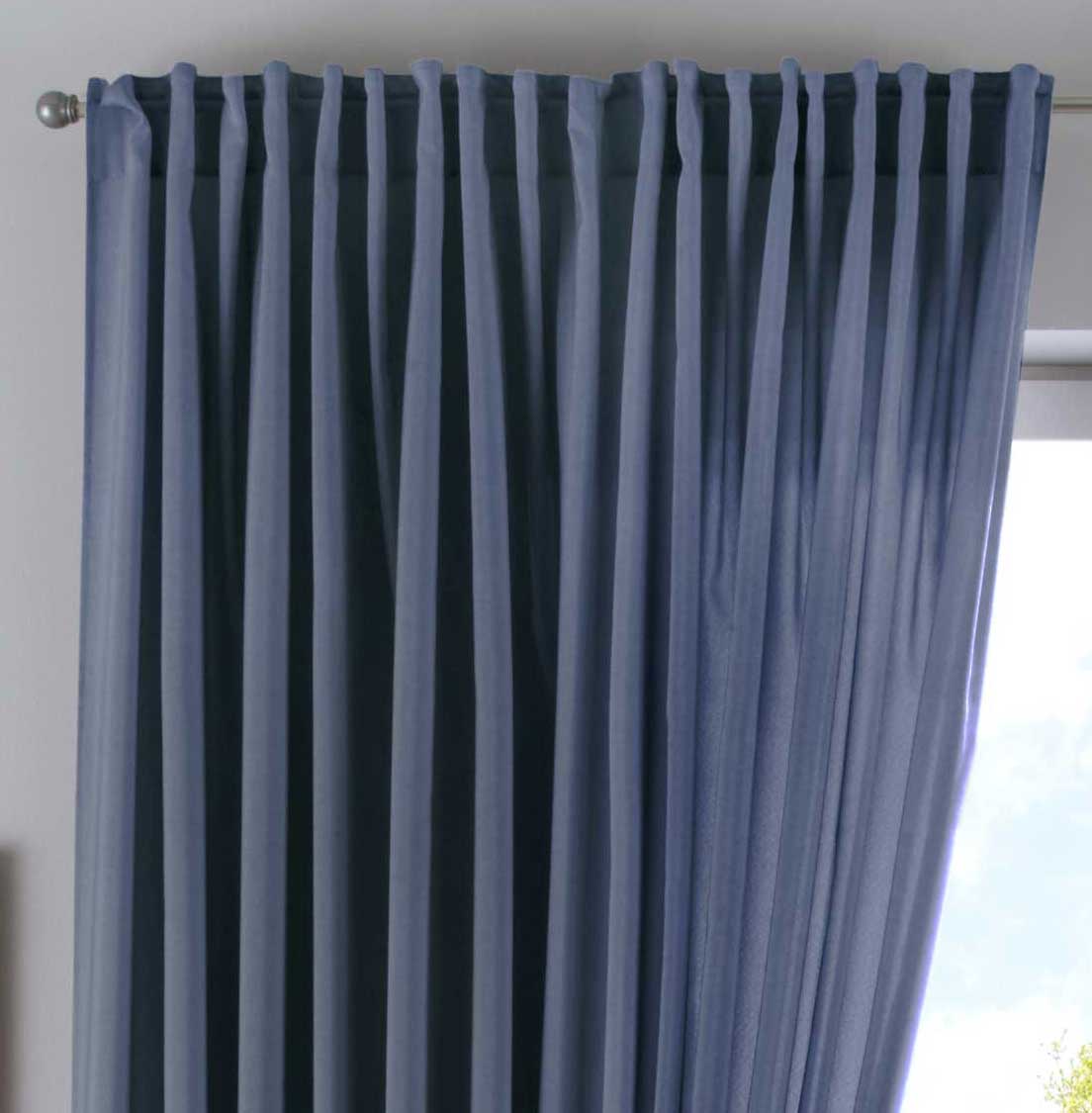 Vorhang Verdeckte Schlaufen Cationic »JENA« Blickdicht Leinen Optik Gardine Meliert Gardinenband mit Raffhalter 2019037-gardinenbox.de