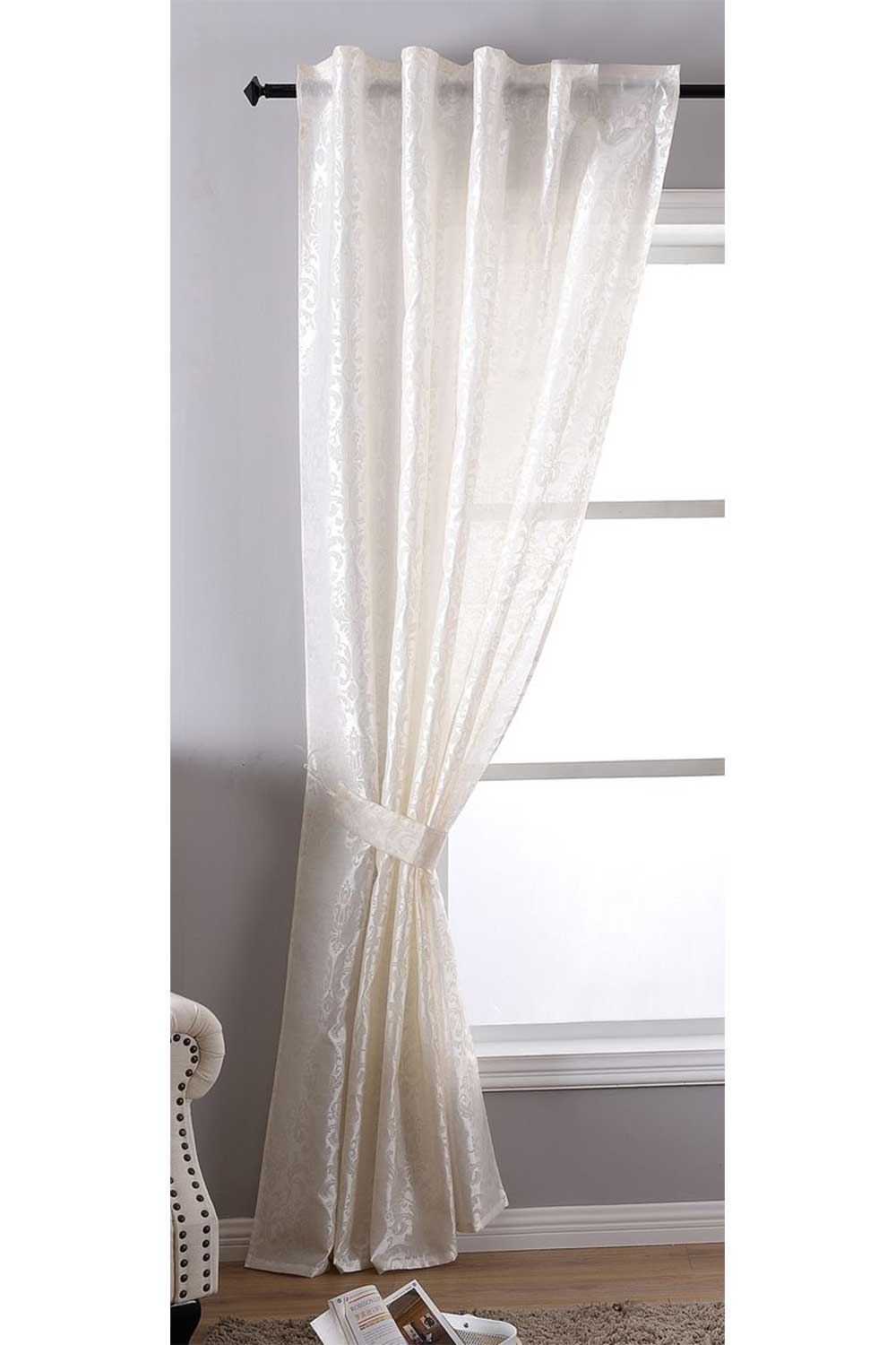 Vorhang Wildseide Optik blickdicht Flockfasern Deko gemustert, blickdicht mit verdecktem Schlaufenband 20200-20210-gardinenbox.de