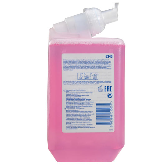 Scott® Essential™ Schaumseife für die tägliche Verwendung - Kassette / Rosa /1 Ltr - 6 Cassettes | Karton (6 Kartuschen)-Altruan