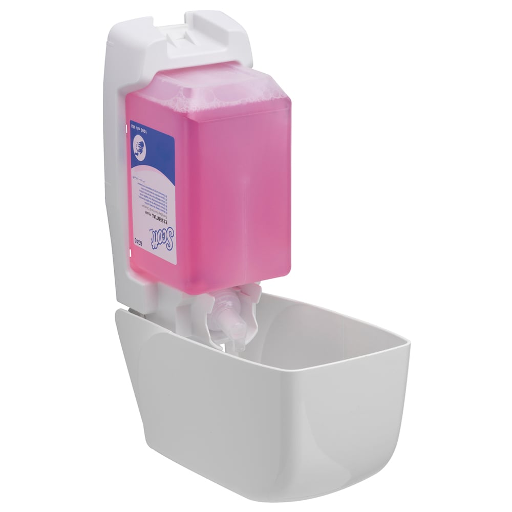 Scott® Essential™ Schaumseife für die tägliche Verwendung - Kassette / Rosa /1 Ltr - 6 Cassettes | Karton (6 Kartuschen)-Altruan