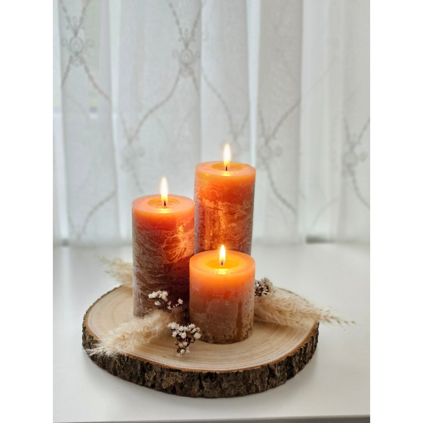 Baumscheibe Holzscheibe Dekobrett Holz Holzbrett Brett Tischdeko Tablett Ø 30 cm