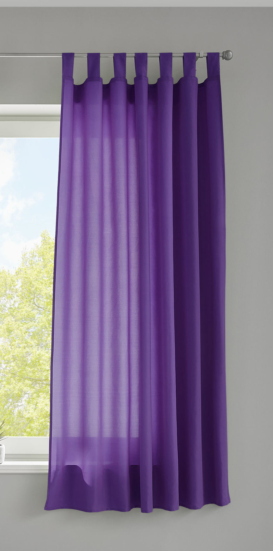 Vorhang Schal Schlaufen Berlin Microsatin Lichtdurchlässig Kräuselband-gardinenbox.de