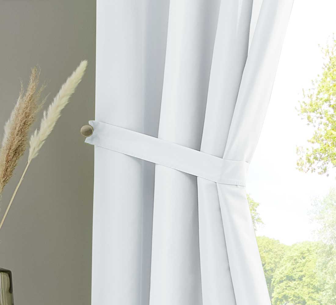 2er Set Vorhänge Schal Ösen »Berlin« Microsatin Lichtdurchlässig Uni Matt 20405N2-gardinenbox.de