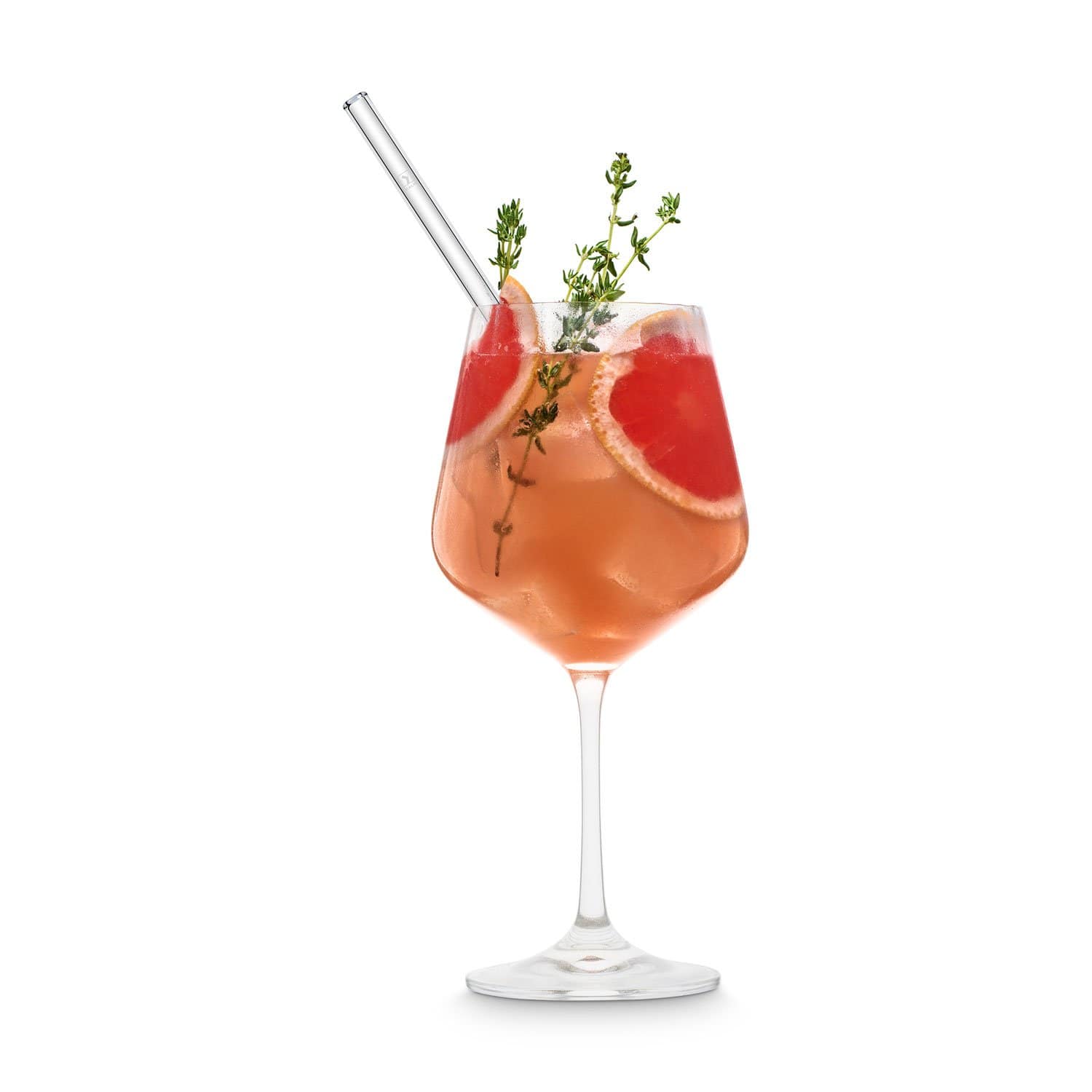 Cocktailbuch mit 15 klassischen Rezepten für Drinks mit Glasstrohhalm