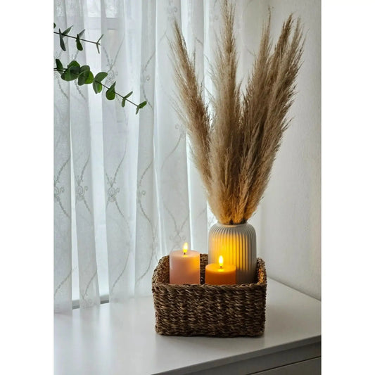 3 Körbe Aufbewahrungskörbe Seegras Korb Dekokorb braun Aufbewahrungskorb 3er Set - Yabubest - Home & More