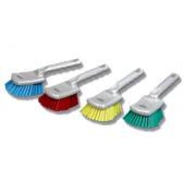 Professionelle Stielbürste mit kurzem Griff blau 30 cm für gründliche Reinigung-Altruan