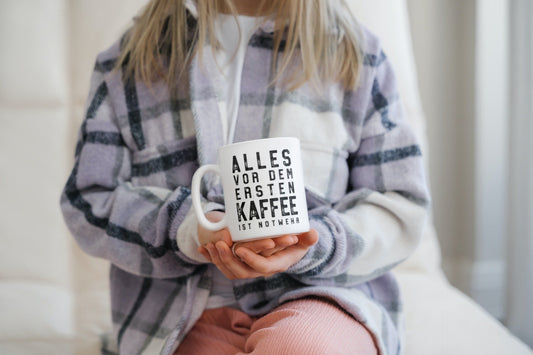 Keramiktasse mit lustigem Spruch und 325 ml Fassungsvermögen für Kaffee und Tee-Tinisu