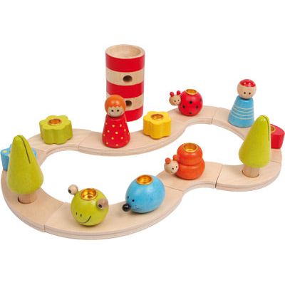 Variabler Geburtstags Kerzenhalter – Holz Steckelemente für Kinder