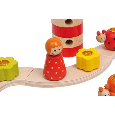 Variabler Geburtstags Kerzenhalter – Holz Steckelemente für Kinder