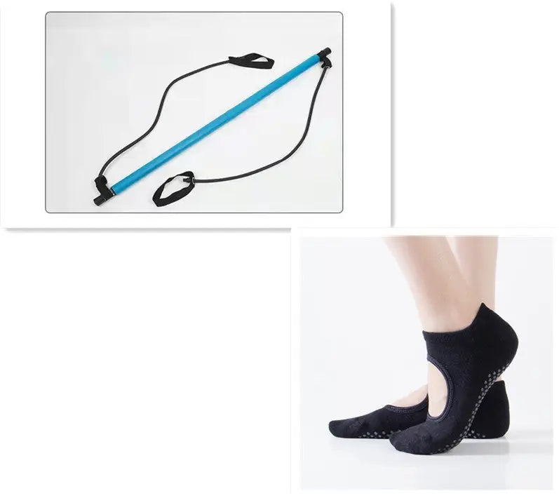 Stretching Pilates Stick für effizientes Home Stretch Training