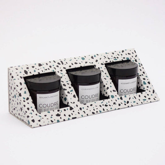 Coudre Berlin - Mini-Kerzen-Geschenkset / ESSENTIALS Duftkerzen
