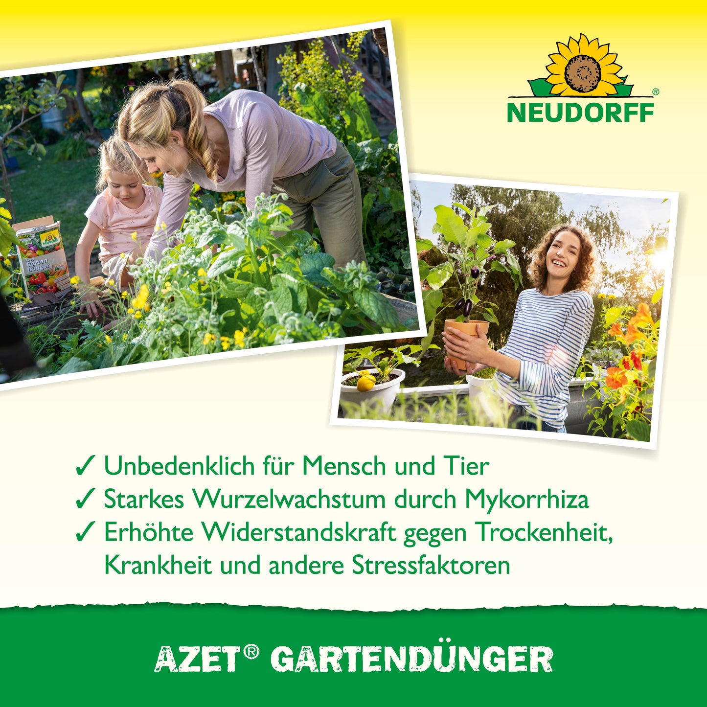 Azet Gartendünger Organisch Ausgewogener Volldünger für Gesunde Pflanzen-Neudorff Shop