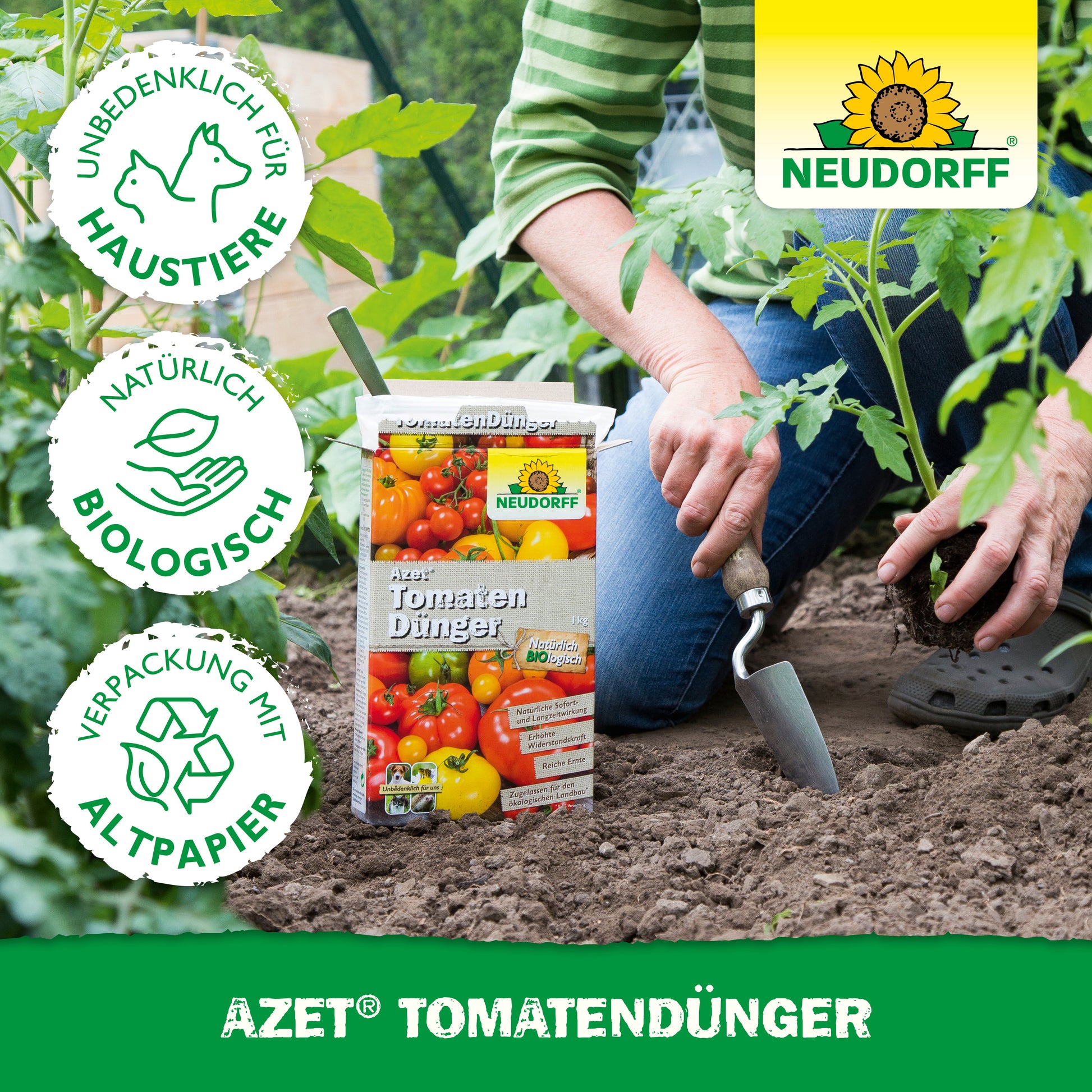 Azet Tomatendünger Organisch für reichhaltige aromatische Tomaten-Neudorff Shop