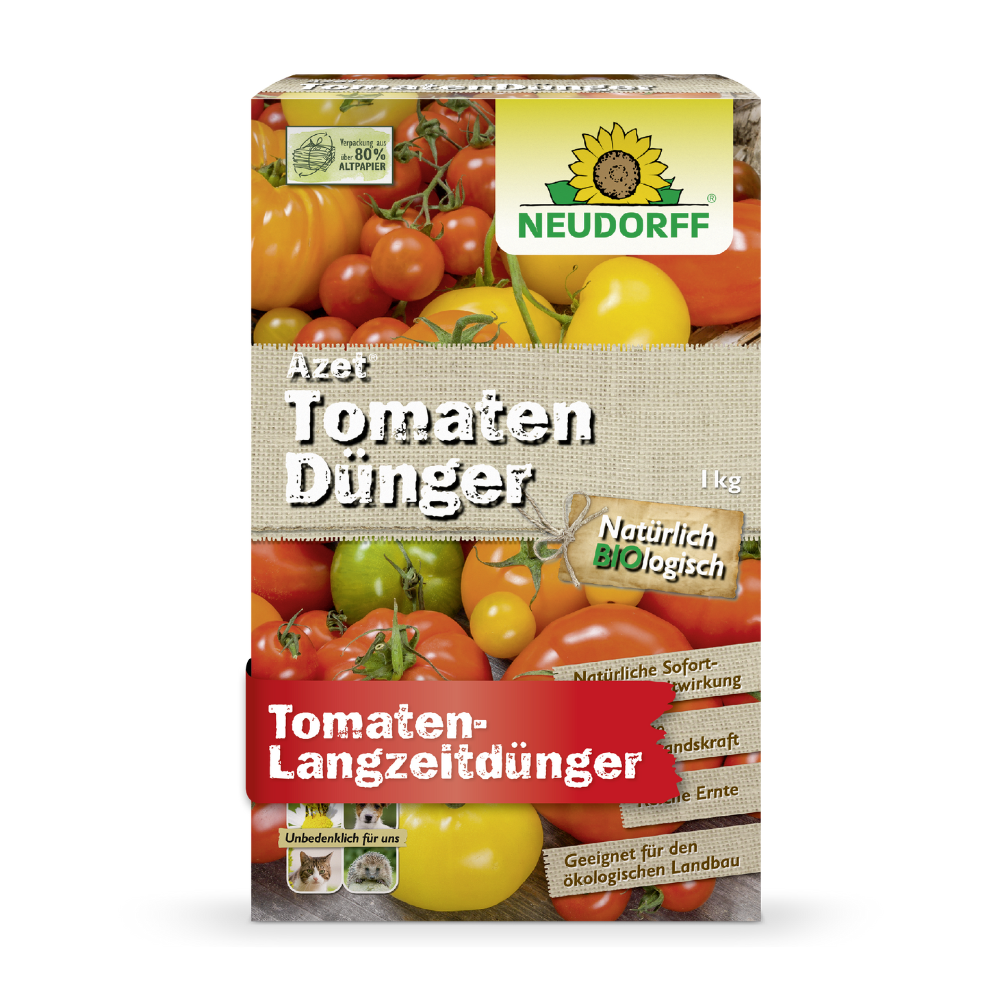 Azet Tomatendünger Organisch für reichhaltige aromatische Tomaten-Neudorff Shop